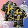 Unique Pittsburgh Pirates Tropical Shirt With Hibiscus And Ocean Graphics