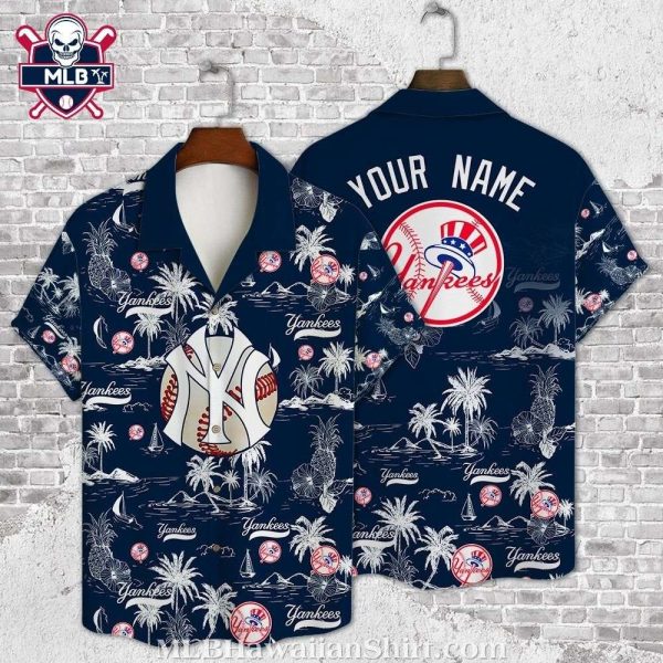 Tropical Nights NY Yankees Tropical Shirt – Personalized Jersey Style