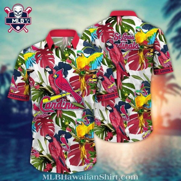 Tropical Parrot St. Louis Cardinals MLB Aloha Shirt