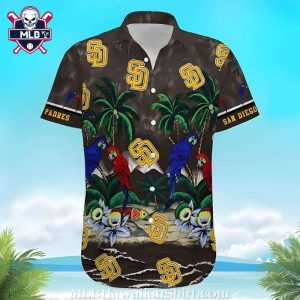 Tropical Parrots And Palms San Diego Padres MLB Hawaiian Shirt