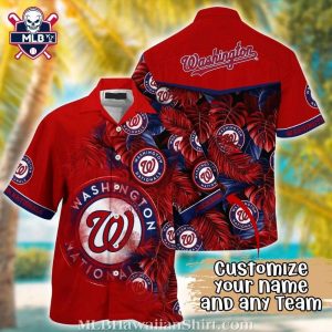 Tropical Rally – Washington Nationals Fan-Favorite Red Aloha Shirt