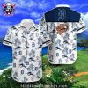 Tropical Leaf And Hibiscus Detroit Tigers Aloha Shirt