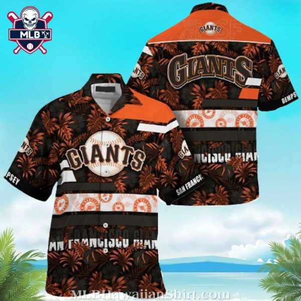 Tropical SF Giants Fan Fest Hawaiian Shirt – Sunset Stripes And Baseball