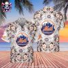 Sunset Silhouette New York Mets Palm Hawaiian Shirt