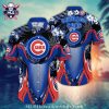 Vivid Chicago Cubs Insignia Blue and Red Hawaiian Shirt – Cubs Fan Tropical Wear