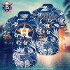 Los Angeles Angels Beachside Baseball Hawaiian Shirt With Surf And Palm Motifs