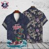 Houston Astros Golden Floral Badge Hawaiian Shirt