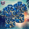 Tropical White Floral Pattern KC Royals Hawaiian Shirt