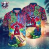 Oakland Athletics Flamingo And Sunset Green Tropical Hawaiian Shirt