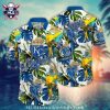 Tropical Sunset Palms Kansas City Royals Aloha Shirt