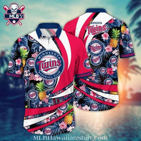 Vibrant Pineapple Minnesota Twins Hawaiian Shirt