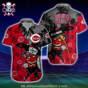 Vibrant Tiki Cincinnati Reds Personalized MLB Hawaiian Shirt