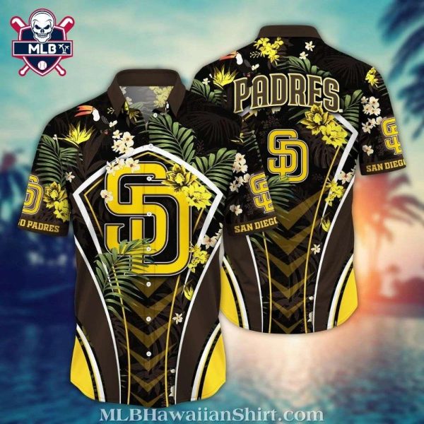 Vibrant Tropics San Diego Padres Hawaiian Shirt – MLB Botanical Fashion