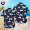 Yankees Tropical Shirt Featuring American Flag And Striped Personalized Back