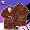 Sunset Palms NY Mets Silhouette Orange Aloha Shirt