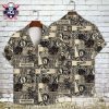 Monochrome Palm And Star Chicago White Sox Customizable Aloha Shirt