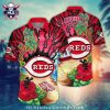 Vivid Floral Pitch – Cincinnati Reds Tropical Hawaiian Shirt