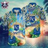 Tropical Waves Kansas City Royals Customizable Hawaiian Shirt