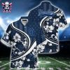 Tampa Bay Rays Blue Hibiscus Flowers Hawaiian Shirt