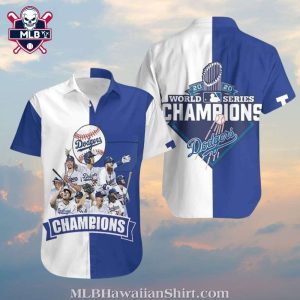 World Series Champions LA Dodgers MLB Aloha Shirt – Victory Celebration