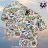 Classic Pennant White – Cincinnati Reds Hawaiian Shirt With Team Icons