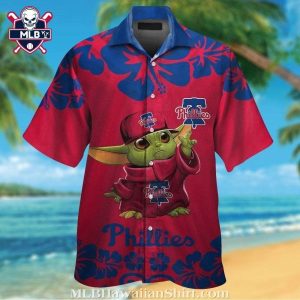 Yoda’s Phillies Paradise – Philadelphia Phillies Tropical Hawaiian Shirt