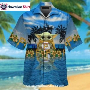 Baby Yoda Baseball Pittsburgh Pirates MLB Pirates Hawaiian Shirt