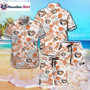 Beach Set Floral San Francisco Giants Aloha Shirt