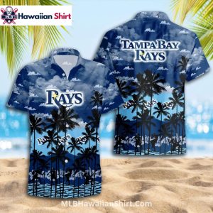 Beach Sunset Palm Tree Tampa Bay Rays Aloha Shirt For Fans