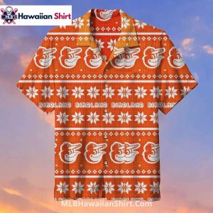 Birdland Christmas Style Orioles Hawaiian Shirt