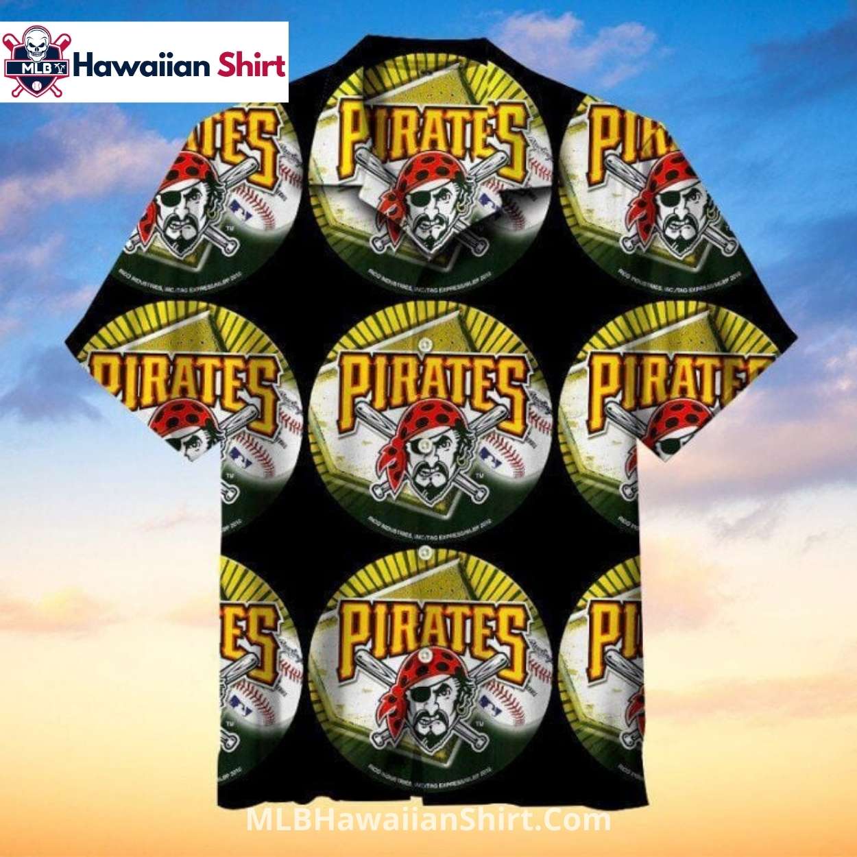 Black Circle Logo Pittsburgh Pirates Aloha Shirt Hawaiian Black Circle Logo Pittsburgh Pirates Aloha Shirt Hawaiian
