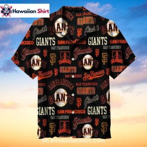 Bold Mix San Francisco Giants Aloha Shirt With Logos