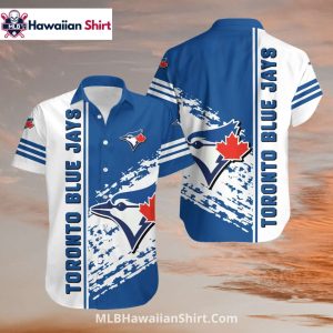 Bold Streak Design Toronto Blue Jays Hawaiian Shirt