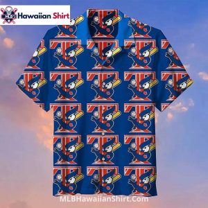 Cartoon Bird With Bat Toronto Blue Jays Aloha Shirt