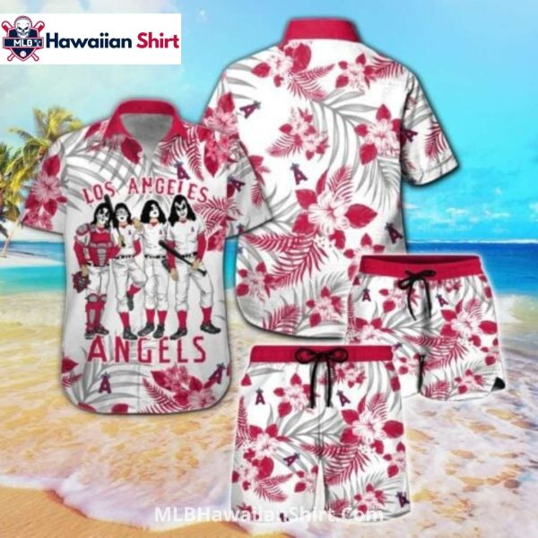 Cartoon Player Los Angeles Angels Hawaiian Shirt