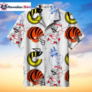 Cincinnati Reds And Bengals Crossover Hawaiian Shirt