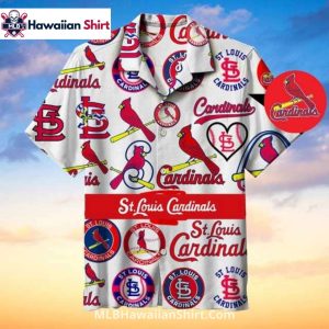 Classic Bold Red Floral St. Louis Cardinals Aloha Shirt