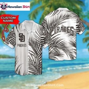Custom Black Palm San Diego Padres Hawaiian Shirt