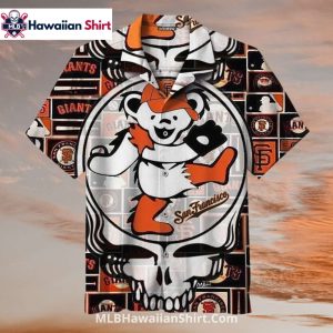 Dancing Bear Retro San Francisco Giants Aloha Shirt