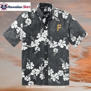 Gray White Hibiscus Pittsburgh Pirates MLB Hawaiian Shirt