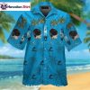 Gold Star Pattern Miami Marlins Hawaiian Shirt With Bold Logo