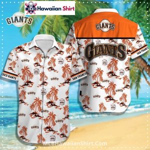 Island Palm Pattern San Francisco Giants Aloha Shirt