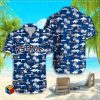 Navy All Over Logo Houston Astros Aloha Shirt Classic