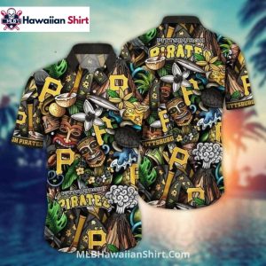 MLB Pittsburgh Pirates Aloha Shirt With Tribal Pattern For Island Fans