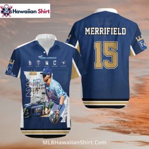Merrifield Royals Jersey Style KC Royals Hawaiian Shirt