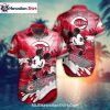 Red Mascot Print Cincinnati Reds Hawaiian Shirt Patterned