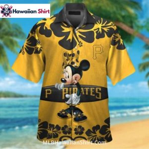 Minnie Mouse Floral Pittsburgh Pirates MLB Hawaiian Shirt