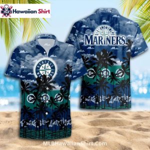 Night Palm Sky Seattle Mariners Hawaiian Shirt
