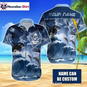 Orca And Dolphin Ocean Tampa Bay Rays Hawaiian Shirt