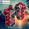 Patriotic Floral Cincinnati Reds Aloha Shirt For Fans